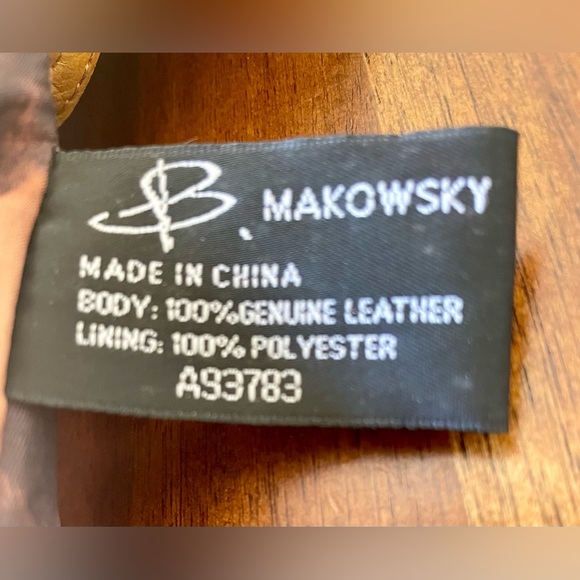 B. Makowsky Mustard Yellow Handbag, Very Good Used Condition - Picture 12 of 12